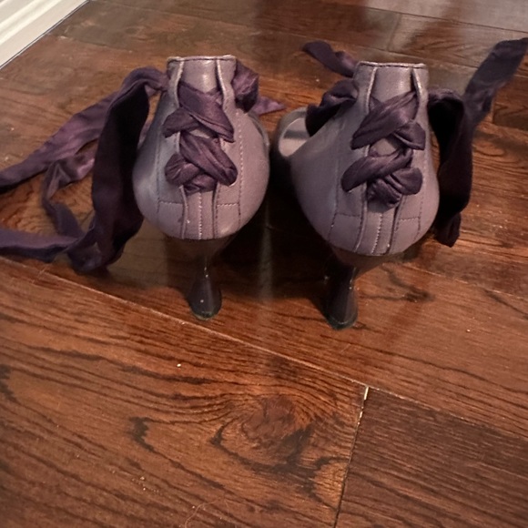 Nine West lace up wedge heel 3.5 inch heel - Picture 5 of 6